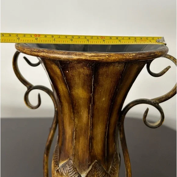 Rustic Metal Vase 17.5 “ tall - Picture 6 of 6